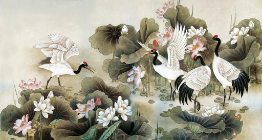 Ý nghĩa chim Hạc trong phong thủy 7 net dep tam linh y nghia chim hac