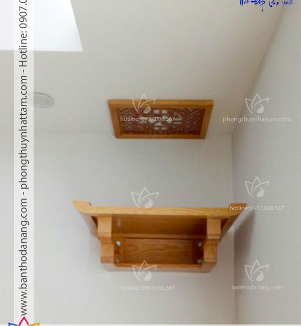 Bàn thờ treo tường thông minh đơn giản - TT008 5 ban tho treo BTT 21A21