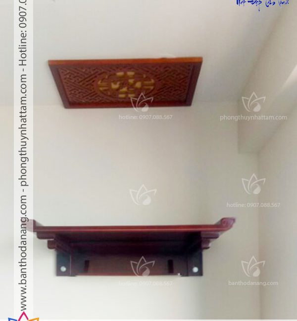 Bàn thờ gỗ treo tường - TT034 6 ban tho treo BTT 21A24