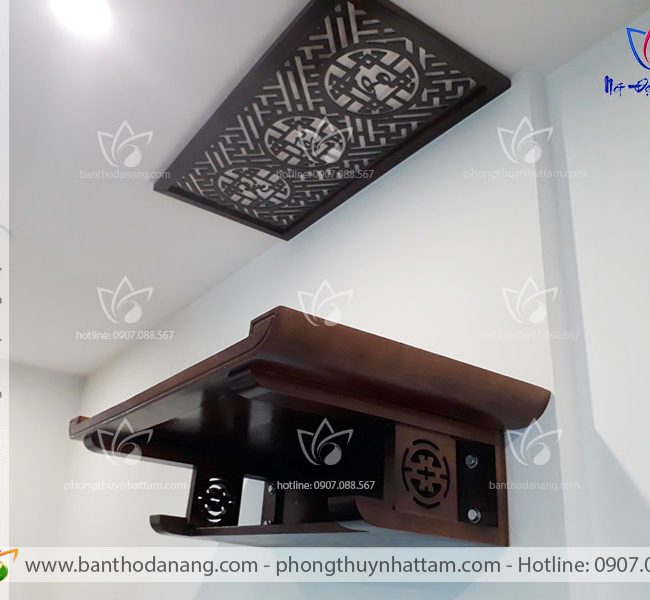 Bàn thờ treo tường chân Chữ Thọ TT001 5 ban tho treo BTT 21A33