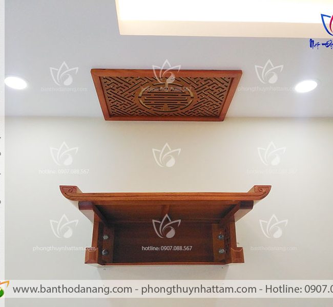 Bàn thờ treo tường chân Chữ Thọ TT001 1 ban tho treo BTT 21A39