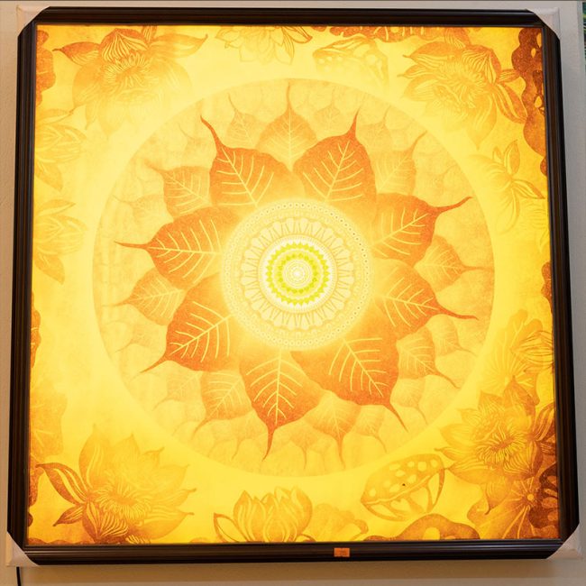 tranh truc chi hinh vuong 02