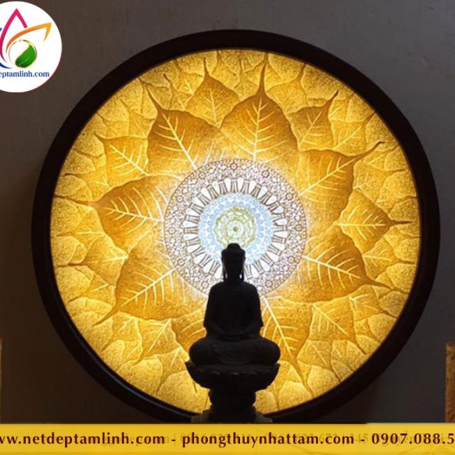 Tranh Trúc Chỉ Tròn Mandala - TTC21A08 1 tranh truc chi mandala 02