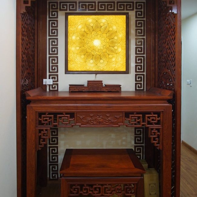 Tranh trúc chỉ ốp trần