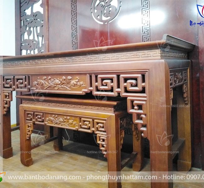 Bàn thờ gỗ Gụ đẹp - BTD013 1 Ban tho dung hien dai 175