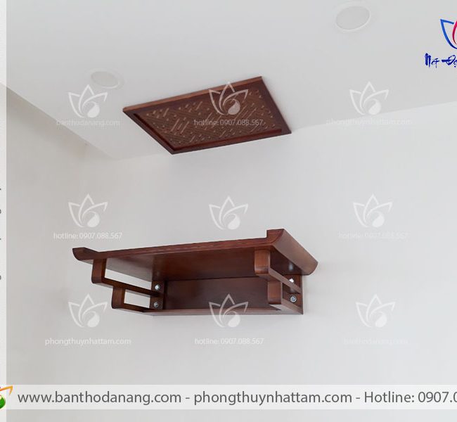 Bàn thờ treo tường gỗ Gụ – TT035 2 Bàn thờ treo tường gỗ Sồi