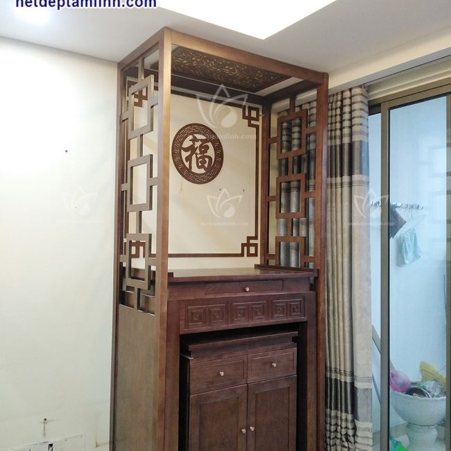 Bàn thờ hiện đại -BTD011 4 Mau ban tho chung cu vach ngan 3 D11076