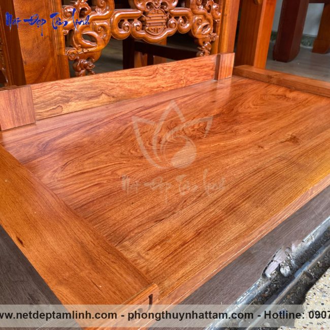 Bàn thờ treo tường gỗ Hương mẫu TT005 6 ban tho treo tuong go huong 4