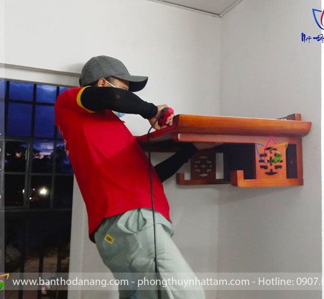 Bàn thờ treo tường mẫu TT003 5 lap dat ban tho treo tuong chung cu