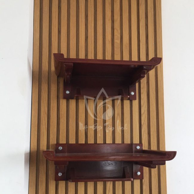 Bàn thờ treo tường 2 tầng - TT031 4 mau 2 ban tho bo tri cung duong thang mau nau