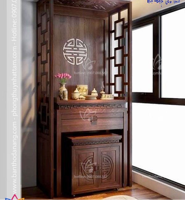 Bàn thờ hiện đại -BTD011 2 tu tho 107 chung cu co op khung