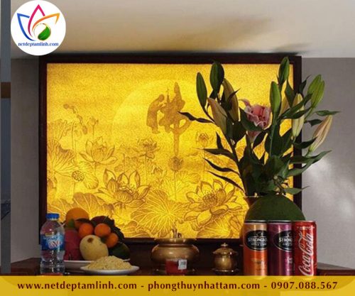 Tranh Trúc Chỉ Hoa Sen TTC010